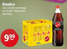 Getränke Hoffmann Sinalco Cola, Cola Mix oder Orange Angebot