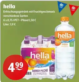 Getränke Hoffmann hella Erfrischungsgetränk mit Fruchtgeschmack Angebot