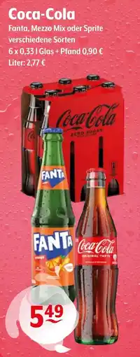 Getränke Hoffmann Coca-Cola, Fanta, Mezzo Mix oder Sprite Angebot