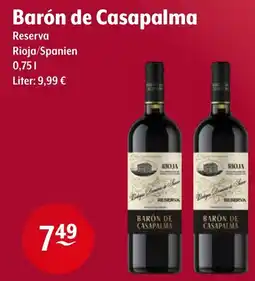 Getränke Hoffmann Barón de Casapalma Reserva Angebot