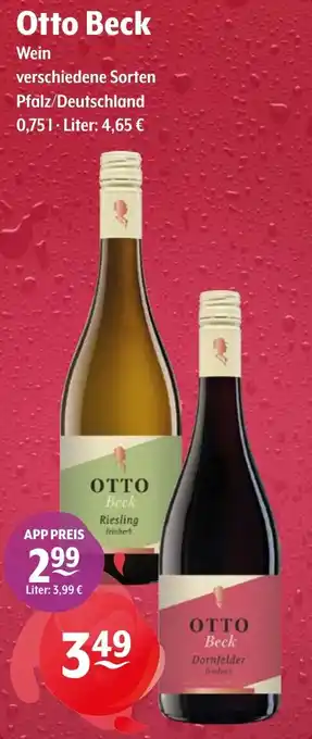 Getränke Hoffmann Otto Beck Wein Angebot