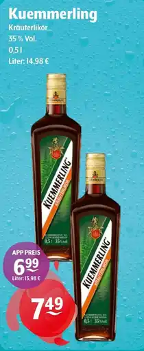Getränke Hoffmann Kuemmerling Kräuterlikör Angebot