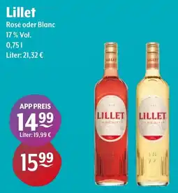 Getränke Hoffmann Lillet Rosé oder Blanc Angebot