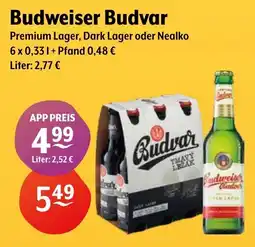 Getränke Hoffmann Budweiser Budvar Premium Lager, Dark Lager oder Nealko Angebot