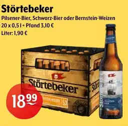 Getränke Hoffmann Störtebeker Pilsener-Bier, Schwarz-Bier oder Bernstein-Weizen Angebot