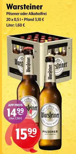 Getränke Hoffmann Warsteiner Pilsener oder Alkoholfrei Angebot