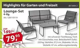 Sonderpreis Baumarkt Lounge-Set 4-tlg. Angebot
