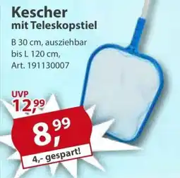 Sonderpreis Baumarkt Kescher mit Teleskopstiel Angebot
