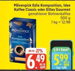 Edeka Mövenpick Edle Komposition, Idee Kaffee Classic oder Eilles Gourmet Angebot