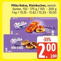 Edeka Milka Kekse, Kleinkuchen Angebot