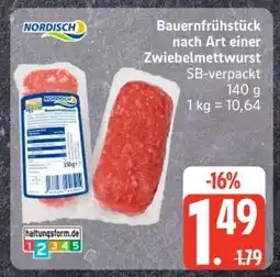 Edeka Bauernfrühstück nach Art einer Zwiebelmettwurst Angebot