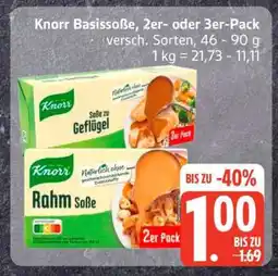 Edeka Knorr Basissauce, 2er- oder 3er-Pack Angebot