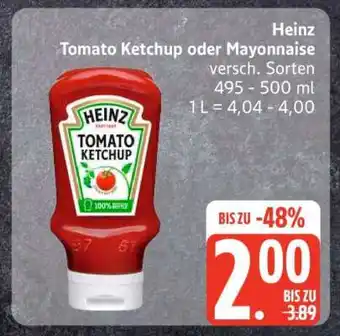 Edeka Heinz Tomato Ketchup oder Mayonnaise Angebot