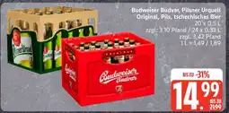 Edeka Budweiser Budvar, Pilsner Urquell Original, Pils, tschechisches Bier Angebot
