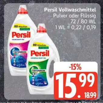 Edeka Persil Vollwaschmittel Angebot