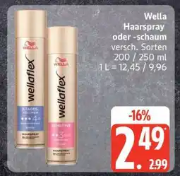 Edeka Wella Haarspray oder -schaum Angebot