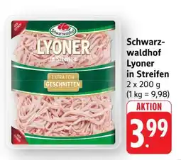 Edeka Schwarzwaldhof Lyoner in Streifen Angebot