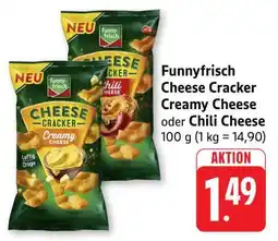 Edeka Funnyfrisch Cheese Cracker Creamy Cheese oder Chili Cheese Angebot