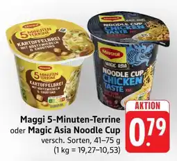Edeka Maggi 5-Minuten-Terrine oder Magic Asia Noodle Cup Angebot