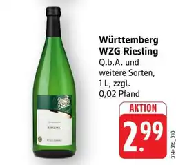Edeka Württemberg WZG Riesling Angebot