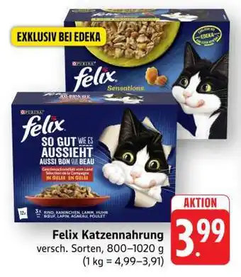 Edeka felix Katzennahrung Angebot