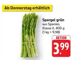 Edeka Spargel grün Angebot
