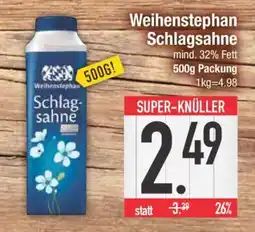 Edeka Weihenstephan Schlagsahne Angebot