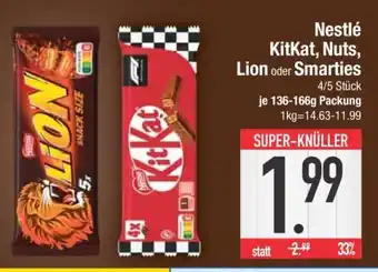 Edeka Nestlé KitKat, Nuts, Lion oder Smarties Angebot