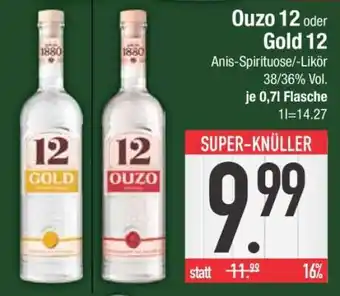 Edeka OUZO 12 oder GOLD 12 Angebot