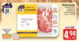Edeka Nackensteaks vom Schwein Angebot