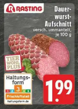 Edeka Rasting Dauerwurst-Aufschnitt Angebot