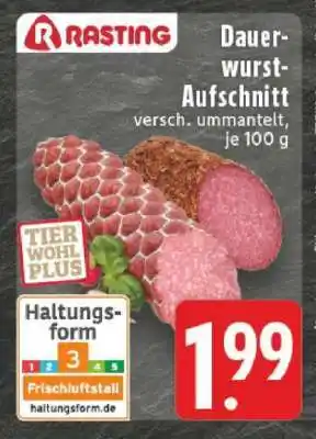 Edeka Rasting Dauerwurst-Aufschnitt Angebot