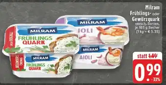 Edeka Milram Frühlings- oder Gewürzquark Angebot