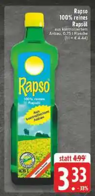 Edeka Rapso 100 % reines Rapsöl Angebot