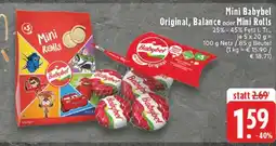 Edeka Mini Babybel Original, Balance oder Mini Rolls Angebot