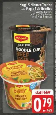 Edeka Maggi 5 Minuten Terrine oder Magic Asia Noodles Angebot