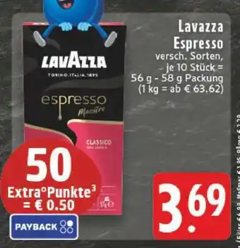 Edeka LAVAZZA Espresso Angebot