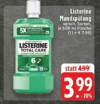 Edeka LISTERINE Mundspülung Angebot