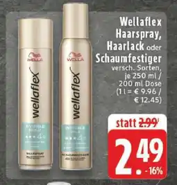 Edeka Wellaflex Haarspray, Haarlack oder Schaumfestiger Angebot