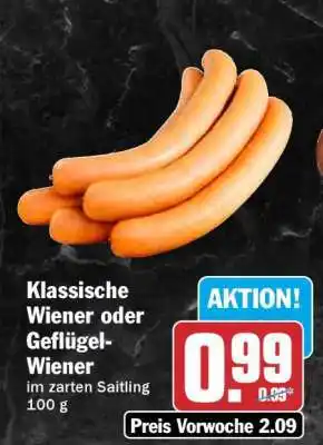 HIT Klassische Wiener oder Geflügel-Wiener Angebot