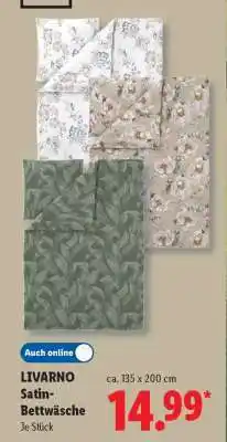 Lidl Livarno Satin-Bettwäsche Angebot