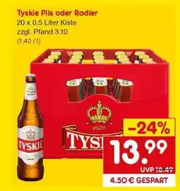 Netto Marken-Discount Tyskie Pils oder Radler Angebot