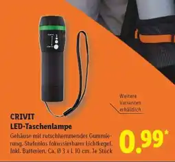 Lidl CRIVIT LED-Taschenlampe Angebot