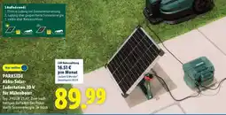 Lidl PARKSIDE Akku-Solar-Ladestation 20 V für Mähroboter Angebot