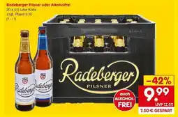 Netto Marken-Discount RADEBERGER Pilsner oder Alkoholfrei Angebot