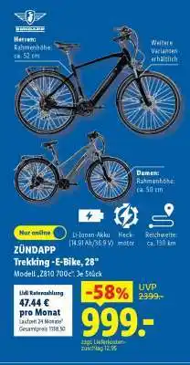 Lidl Zündapp Trekking-E-Bike, 28 Angebot