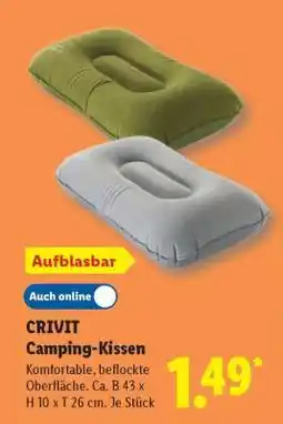 Lidl CRIVIT Camping-Kissen Angebot