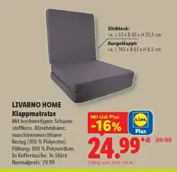 Lidl LIVARNO home Klappmatratze Angebot