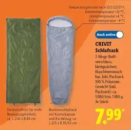 Lidl CRIVIT Schlafsack Angebot
