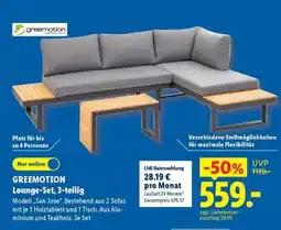 Lidl GREEMOTION Lounge-Set, 3-teilig Angebot